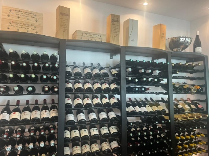 La cave à vin du restaurant